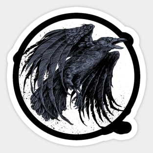 Crow night Sticker